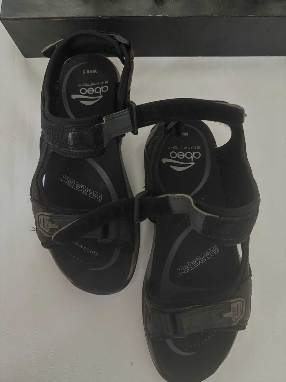 ABEO GOLETA B.I.O. SYSTEM GRAY LEATHER WITH METATARSAL FOOTBED WALKING SZ 8.5 - Picture 8 of 13